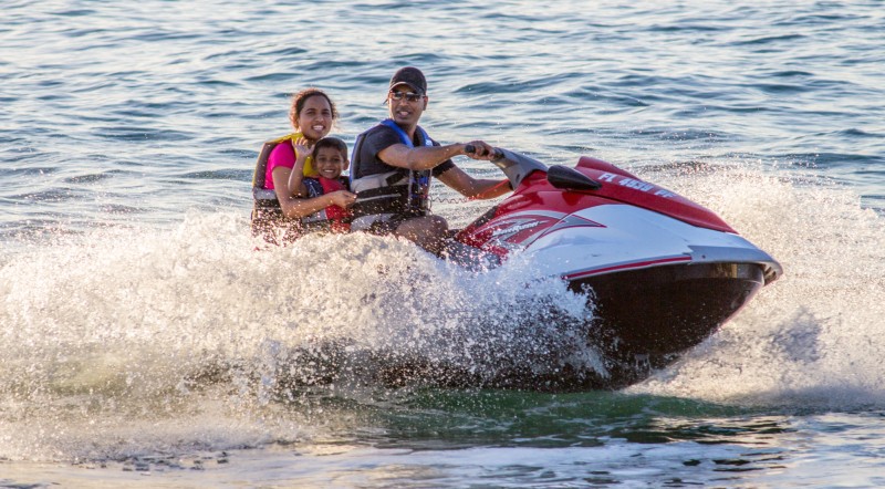 People on jet skis